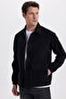 Men's Relax Fit Comfortable-Cut Dual-Pocket Denim Black Denim Jacket Shirt - 5