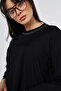 Punto Stitched Combed Cotton Sweatshirt Black - 7