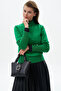 Basic Knitwear Blouse Green