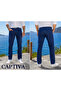 Denim Cotton Lycra Fabric Classic Fit Quality Trousers - 2