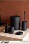 Round Black 5 Piece Bathroom Set