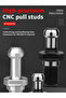 BT40X45 45° Through Hole Water Outlet Pull Stud BT30 BT40 BT50 Rear Pull Internal Cooling CNC Tool H - 7