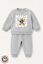 Baby Boy Teddy Bear Printed 100% Cotton 6-9-12 Months Top and Bottom 2-Piece Baby Boy Set