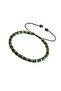green Bohemian Natural Malachite Bracelet, Handmade Bead Weaving Adjustable, Suitable for Men and Wo - 7