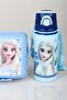 X Dekomus Licensed Frozen Ice Princess Collection 500 ml Steel Flask and Nutrition Container Set - 3