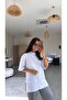 White Washed Fabric Six-Piece Basic T-Shirt - 2