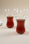 Pure imported thin glass 6-piece tea cup set 120 cc - 2