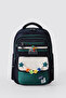 Ç-51981 School Bag Backpack Dark-Green - 2