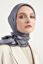 Hijab Women's Janjan Crinkle Evening Scarf-Lighter Stone- 100X100Cm - 3