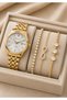 Brand Gold Color Steel Cord Original Women's Wristwatch with 2 Years Warranty - Bracelet Gift - 3