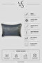 Throw Pillow Cover Plain Jacquard - Double Sided with Piping 35X50 cm Smoked - 5