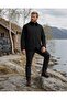 Men's Velvet Collared Coat Jacket Black