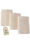 Luxury Hand Towel Set of 3, Waffle Weaving, 100% Cotton High Quality Quick Drying Hand Towels