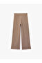 Elastic Waist Comfortable Fit Viscose Contrast Knitwear Pajama Bottoms - 7