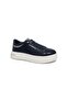 Men's Leather Casual Shoes 26031 - Navy Blue - 45 - 5