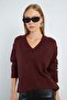 Basic V-Neck Casual Sweater - 5
