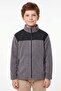 Parachute Fabric Detailed Fleece Boys' Sweatshirt - 2