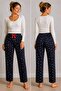 Women's heart patterned suede single bottom - 3