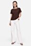 Women's Lace Detailed Crew Neck Short Sleeve Blouse - 3