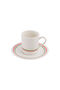 Camelia 2-Person Coffee Cup Set Green (with Turkish Coffee Gift) - 6
