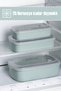 5314 9-Piece Rectangular Food Storage Container Set with Air Release Valves – Blue (3 Different Sizes X 3 Pieces) - 4