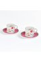 Mental 4 Piece 2 Person Coffee Cup Set Pink 67092 - 2