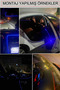 In-Car Ambiance Led, 7 Colors, Control Via Phone, 6 Meters, Neon Led with Cigarette Lighter Port - 6