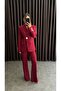 Gold Button Blazer Jacket Set - Chic and Elegant - 4