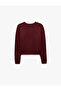 Hair Braid Textured Buttoned Regular Fit Crew Neck Long Sleeve Knitwear Cardigan - 7