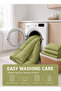 Stripe Comforter Set- Ultra Soft Brushed Microfiber Fabric, Soft Siliconized Fiber Filling - 6