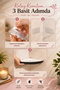 Triple adhesive bathroom corner shelf - bathroom organizer hanger - wall shower shelf bathroom corner shampoo holder - 2