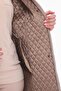 Women's Large Size Hooded 142 Cm Mink Quilted Coat 1022 - 6