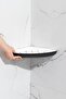 Triple adhesive bathroom corner shelf - bathroom organizer hanger - wall shower shelf bathroom corner shampoo holder - 4