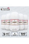 Paris - 208 White - 5-Pack - 100Gr/245M - Hand Knitting Yarn - Cardigan, Sweater, Blouse, Scarf, Beanie, Shawl