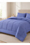 Stripe Comforter Set- Ultra Soft Brushed Microfiber Fabric, Soft Siliconized Fiber Filling