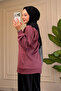 9097 - 2-Yarn Denim Paneled Casual Chic Women's Tunic - 2