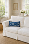 Double-Sided Marine Fish Patterned Ribbed Throw Pillow Cover 30X50 cm - 2
