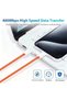1m 3PCS-Orange 3Pcs 1M 60W Type-C Braided Fast Charging Cable Durable Weave USB-C Data Cord For iPho - 6