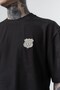 Men's Route 07 Arma Detailed Regular Fit T-Shirt Shorts Set Black - 4