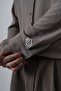 Men's Embroidery Detailed Long Sleeve Aerobin Oversized Shirt - 6