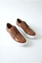 Rugy premium men's daily lace-up casual classic shoes brown patent leather