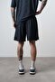 Men's Route 07 Arma Detailed Shorts Navy Blue - 3
