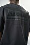 Men's Printed Oversized Da Vinci T-Shirt Smoke - 4