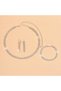 Silver 4pcs Women's Jewelry Set Rhinestone Necklace Earrings Bracelet Wedding Dress Accessories - 3