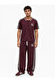 Men's Originals Stripe Detailed Regular Fit Tracksuit Set Claret Red