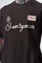 Men's Countryman Embroidered Regular Fit T-Shirt Shorts Set Coffee - 4