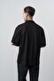 Men's Senor Written Polo Collar Regular Fit T-Shirt Black - 4