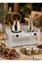 5533 Multi-Functional Electric Coffee & Tea Heater with Adjustable Temperature Control, LED Indicator, 220-240V - White - 6