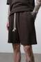 Men's Regular Fit T-Shirt and Shorts Set in Brown - 5