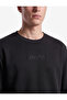Three Threaded Ribbed Regular Fit Printed Crew Neck Long Sleeve Sweatshirt - 4